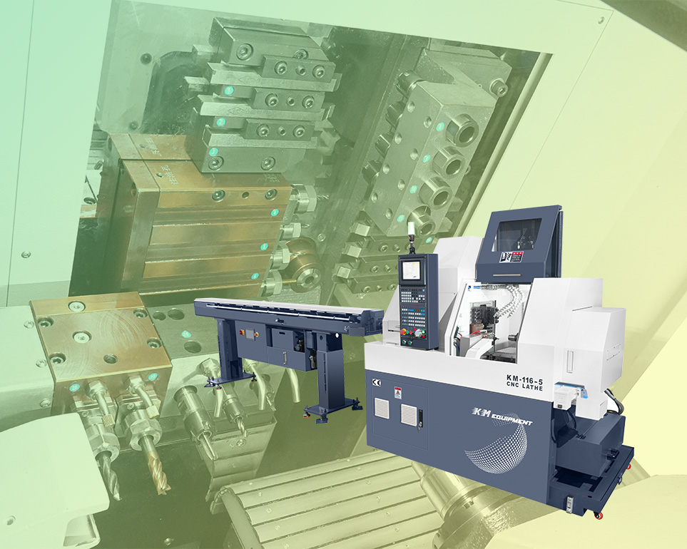 KM-116-5 Swiss Type CNC Lathe