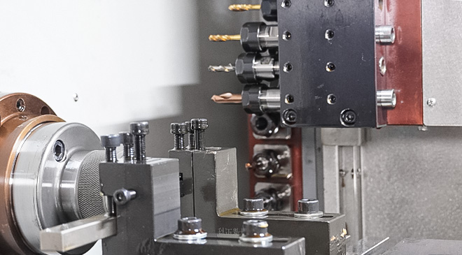 Turning, milling, drilling and tapping can be completed in one process