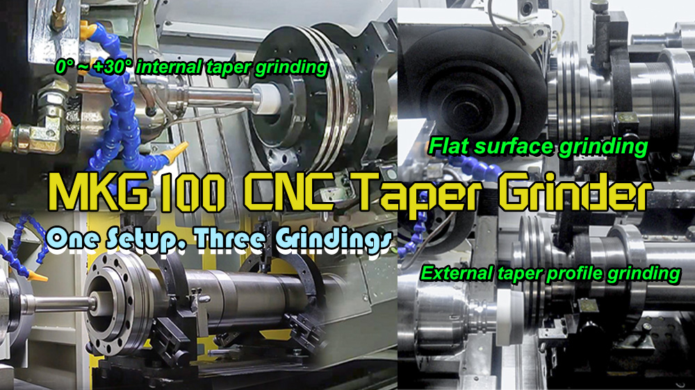 Multi-process spindle grinder finishing internal, external, and taper grinding in one setup Multi-process spindle grinder finishing internal, external, and taper grinding in one setup