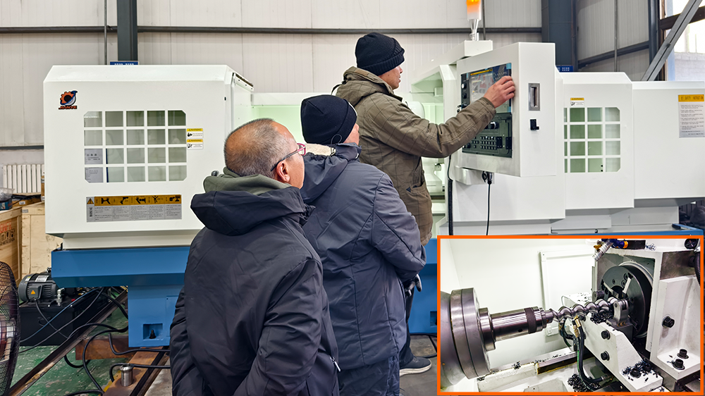 Customer Acceptance Passed & CNC Whirling Milling Machine Training & Process Validation Successfully Completed